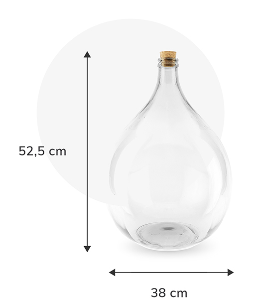 Ten einde raad Bedankt Luchtpost Terrarium glazen fles 25 liter kopen - Stekkie